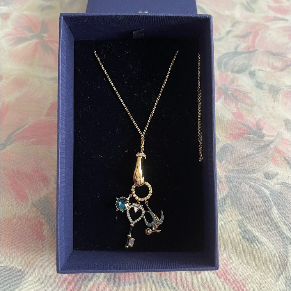 New in Box: Swarovski Pendant Charm long necklace from the Tarot Collection.